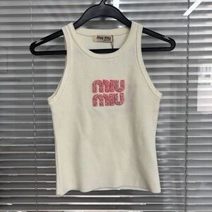 Miu Miu White Tank Top